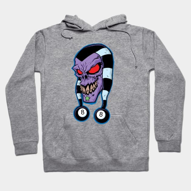 8 ball jester Hoodie by SkullFactory